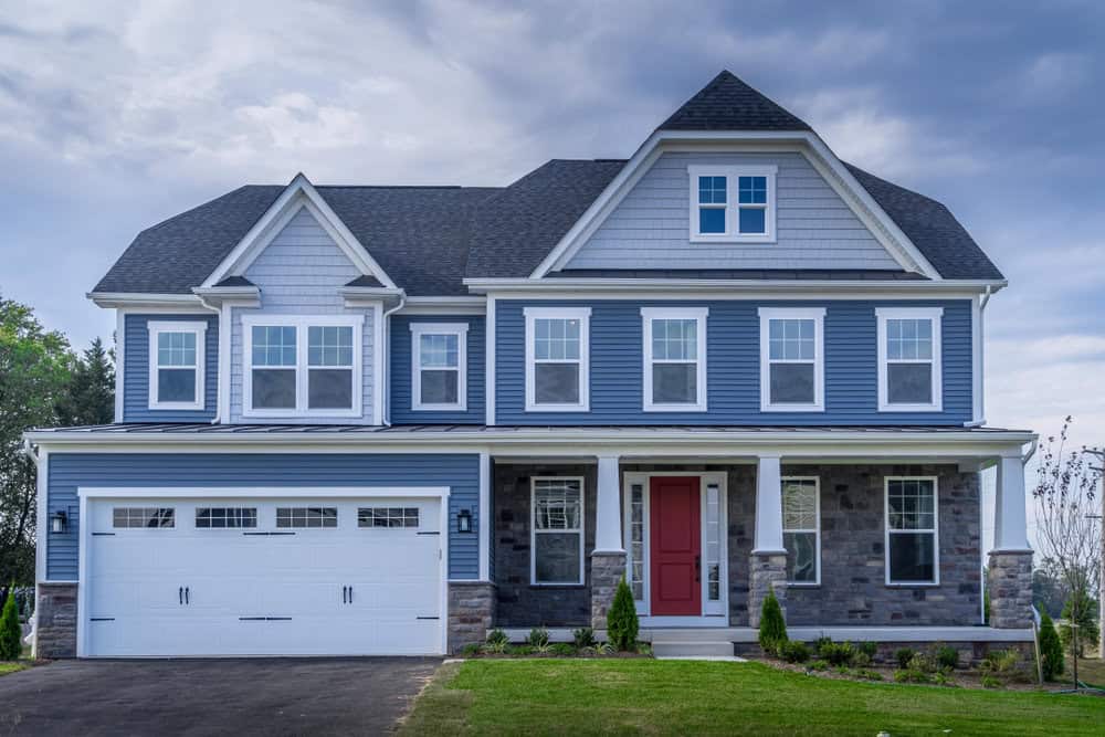 fiber cement siding on a multi bedroom home