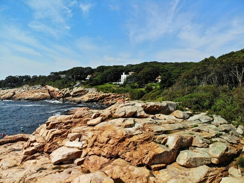 Rafes,Chasm,Park,In,Gloucester,Massachusetts.,Natural,Rock,Formations.,Located